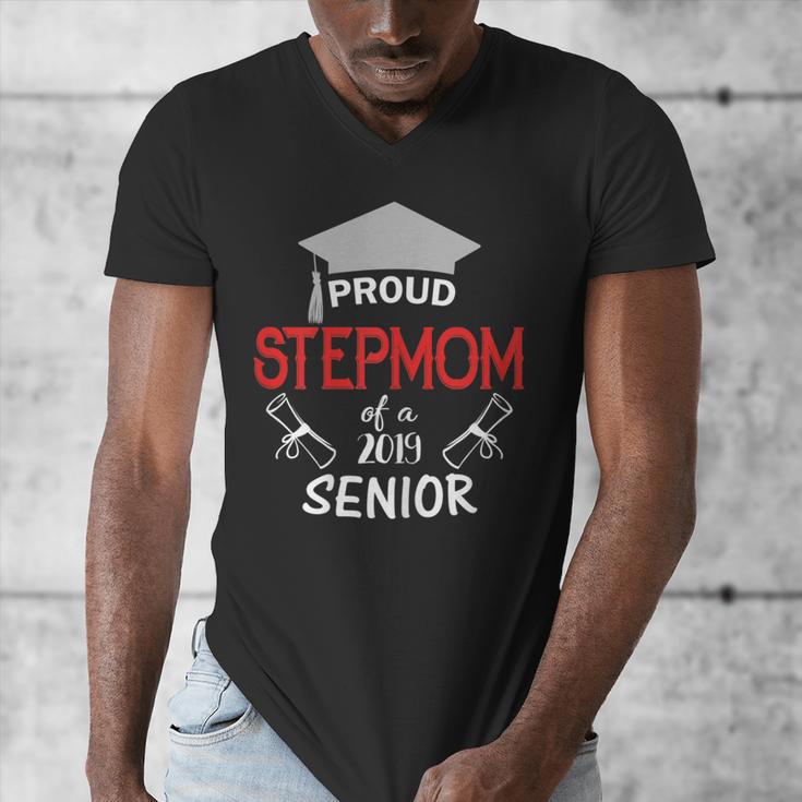 Proud Stepmom Of a 2019 Senior Graduation Family Men's V-Neck T-Shirt