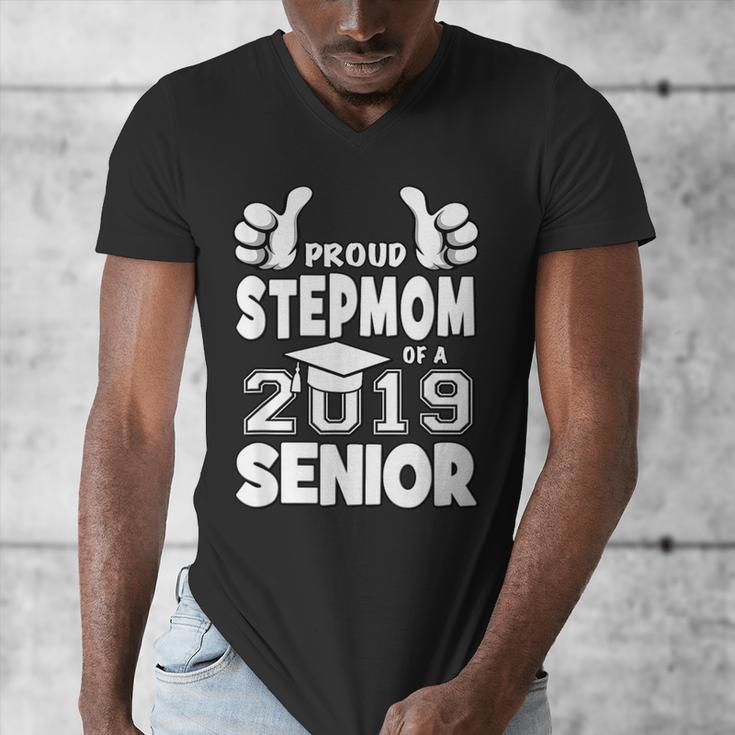 Proud Stepmom Of A 2019 Senior School Graduation Shirt Men's V-Neck T-Shirt