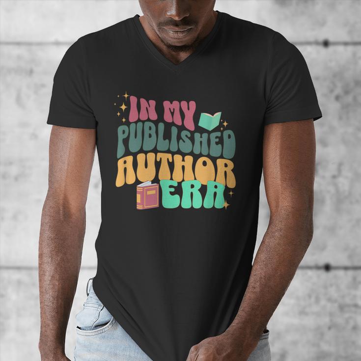 In My Published Author Era Cute Book Lover Writer Retro Tee Men's V-Neck T-Shirt In My Published Author Era Cute Book Lover Writer Retro Tee Men's V-Neck T-Shirt