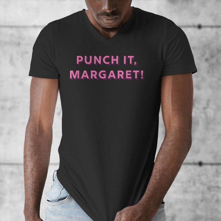 Punch It Margaret Vintage Retro 1980's Nostalgia Men's V-Neck T-Shirt
