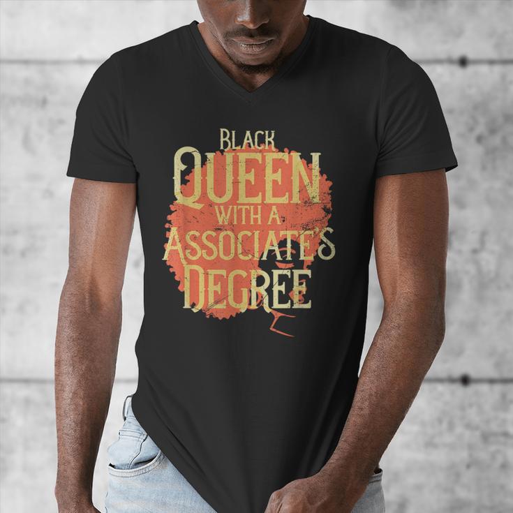 Queen Associate Degree Afrocentric GraduationShirt Men's V-Neck T-Shirt