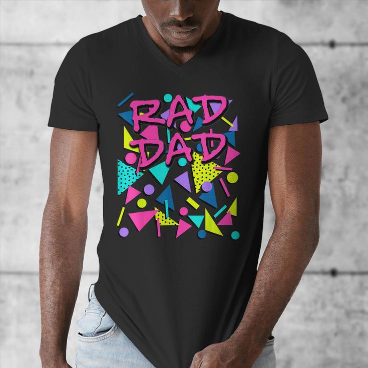 Rad Dad 80s Throwback Men's V-Neck T-Shirt
