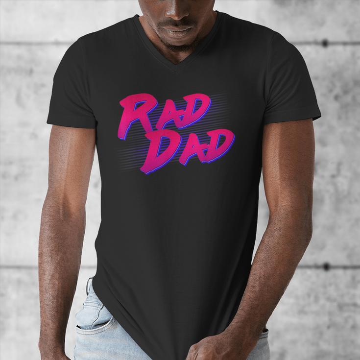Rad Dad Retro Men's V-Neck T-Shirt Rad Dad Retro Men's V-Neck T-Shirt