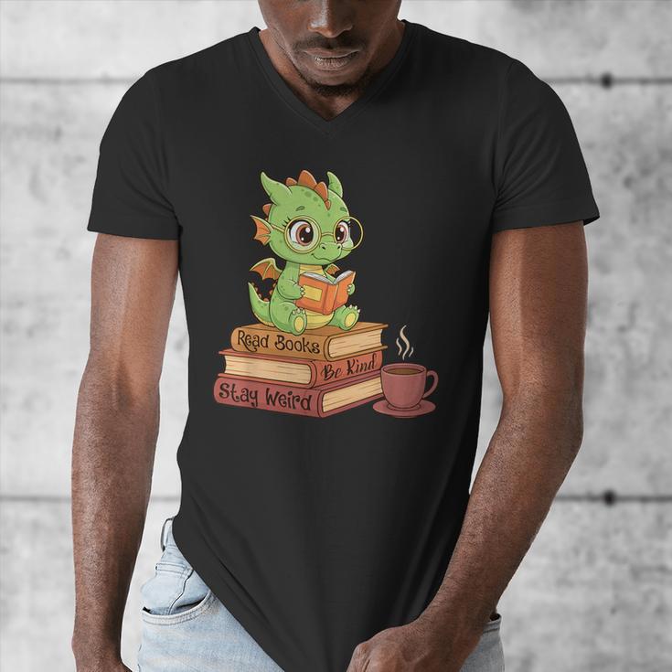Read Books Be Kind Stay Weird Reading Bookworm Reader Men's V-Neck T-Shirt Read Books Be Kind Stay Weird Reading Bookworm Reader Men's V-Neck T-Shirt