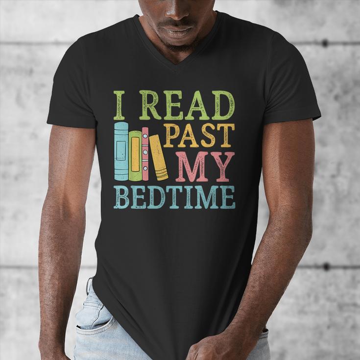 I Read Past My Bedtime Book Quote Humor Men's V-Neck T-Shirt