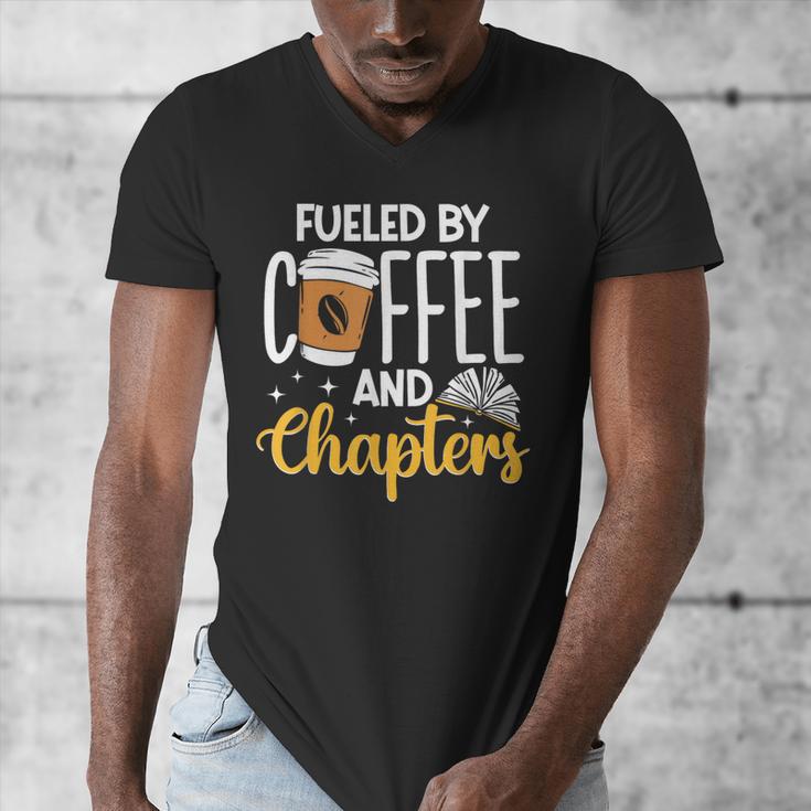Reading Books Bookcase Book Club Bibliophile Men's V-Neck T-Shirt