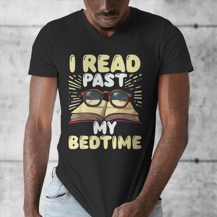 Reading Books For Kids Book Lover Bookworm Librarian Men's V-Neck T-Shirt
