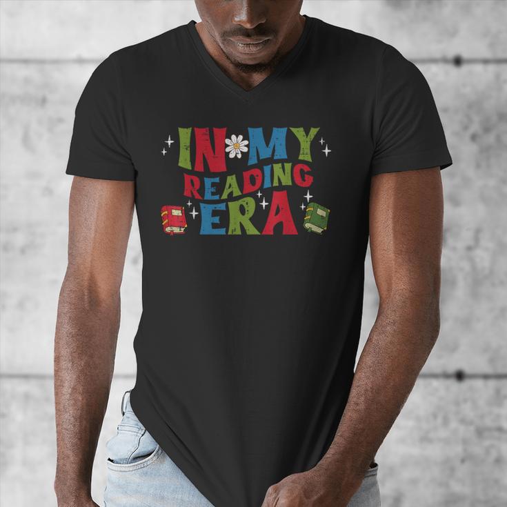 In My Reading Era Read Book Librarian Teacher Men Women Kids Men's V-Neck T-Shirt