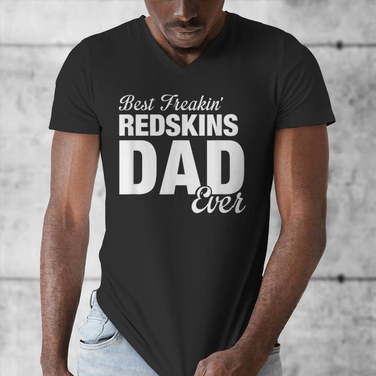 Redskins Goshen Best Freakin' Dad Ever HS Men's V-Neck T-Shirt