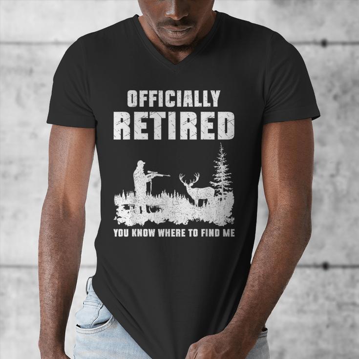 Retirement 2025 Retire Deer Hunting Retired For Dad Men's V-Neck T-Shirt Retirement 2025 Retire Deer Hunting Retired For Dad Men's V-Neck T-Shirt