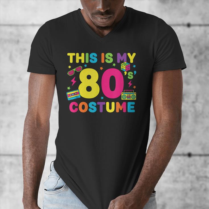 Retro 80's Costume 80s Nostalgia Party Men's V-Neck T-Shirt Retro 80's Costume 80s Nostalgia Party Men's V-Neck T-Shirt