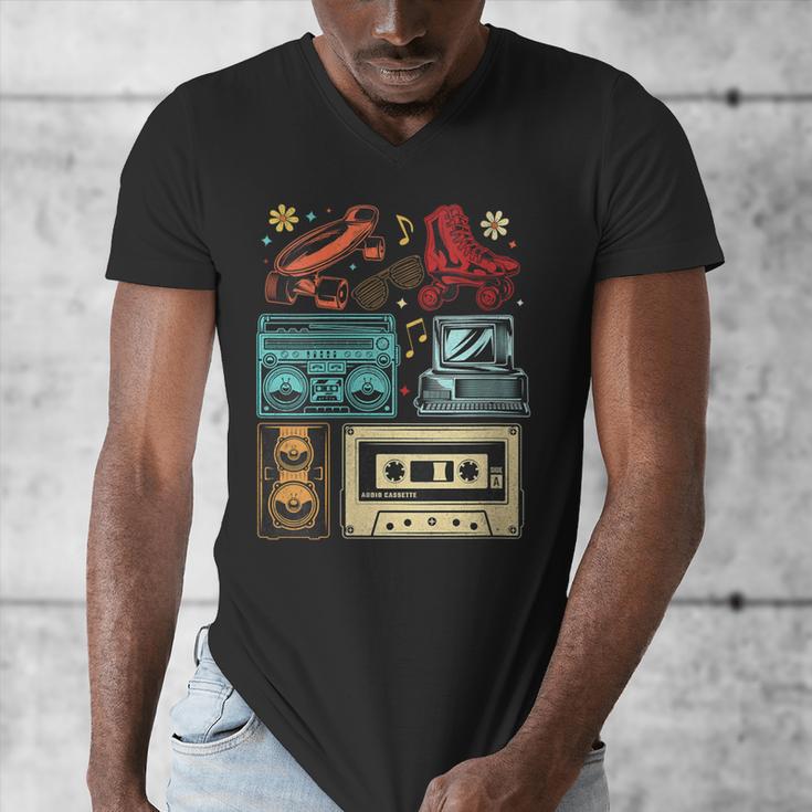 Retro Cassette 70s 80s 90s Music Vintage Party Nostalgia Men's V-Neck T-Shirt Retro Cassette 70s 80s 90s Music Vintage Party Nostalgia Men's V-Neck T-Shirt
