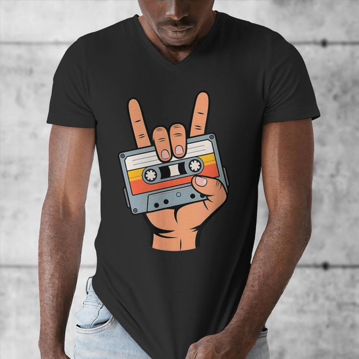 Retro Cassette Tape For 80s & 90s Nostalgia Men's V-Neck T-Shirt