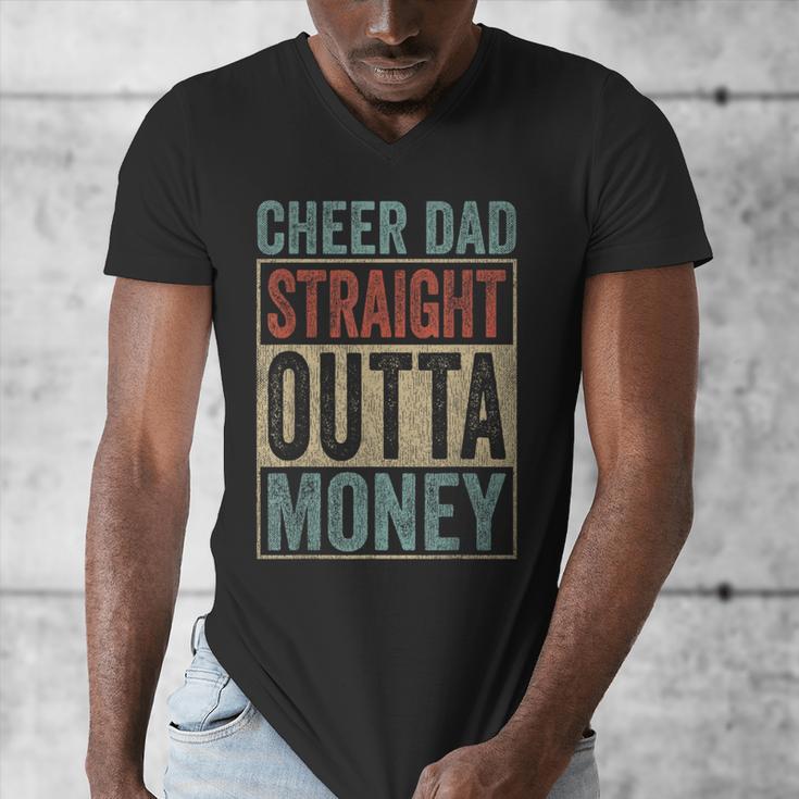 Retro Cheer Dad Straight Outta Money Men's V-Neck T-Shirt Retro Cheer Dad Straight Outta Money Men's V-Neck T-Shirt