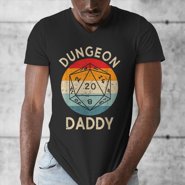 Retro Dungeon Daddy Fathers Day Men's V-Neck T-Shirt