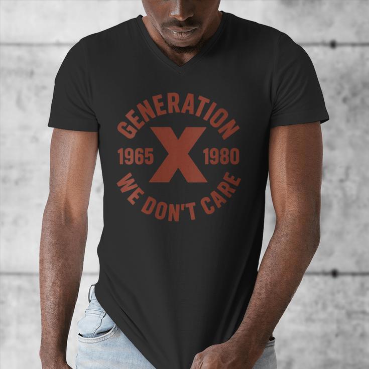 Retro Gen X 1965-1980 Sarcastic Nostalgia Graphic Men's V-Neck T-Shirt