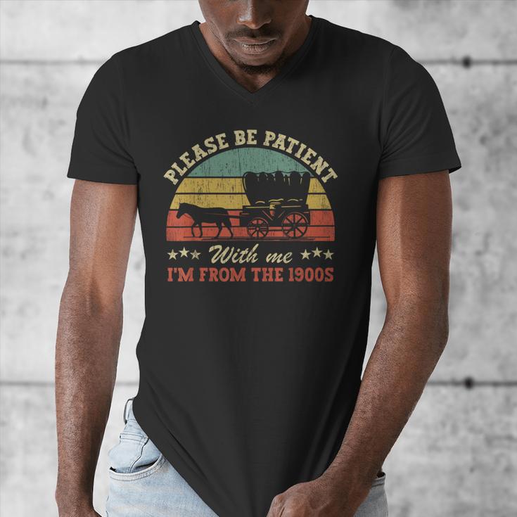 Retro Please Be Patient With Me I'm From The 1900s Men's V-Neck T-Shirt