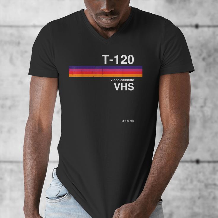 Retro VHS Tape Graphics 80s 90s Nostalgia Costume Men's V-Neck T-Shirt