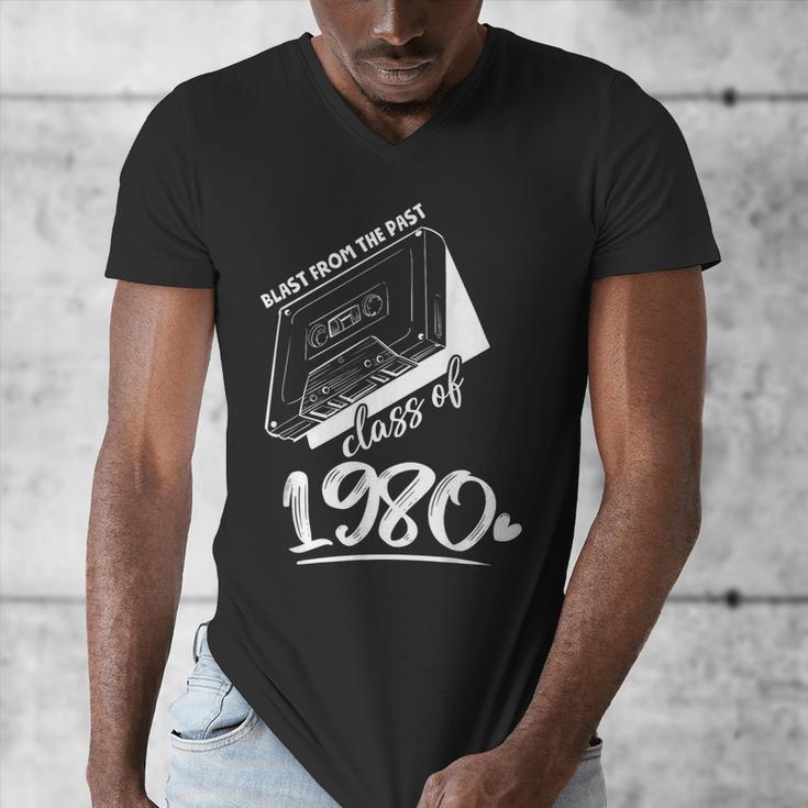 Reunion Class Of 1980 School Graduation Blast From The Past Men's V-Neck T-Shirt