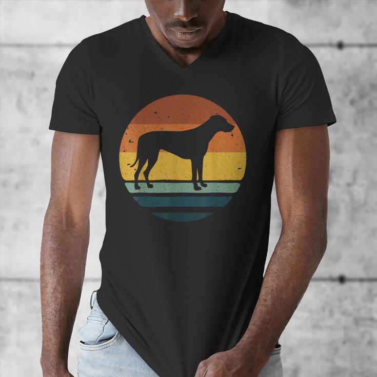 Rhodesian Ridgeback Vintage Retro Dog Mom Dad Men's V-Neck T-Shirt
