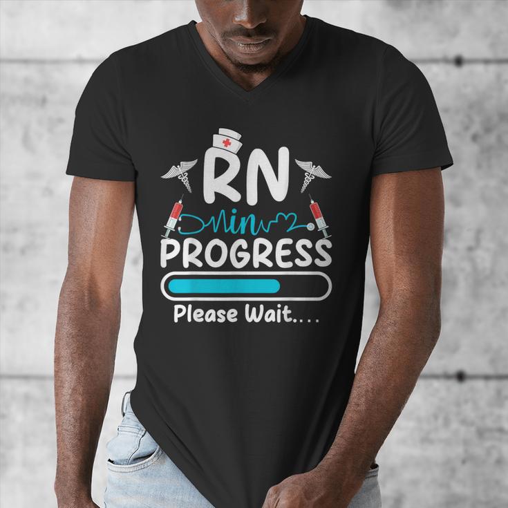 RN In Progress Loading Future Nurse Graduation Lover Men's V-Neck T-Shirt