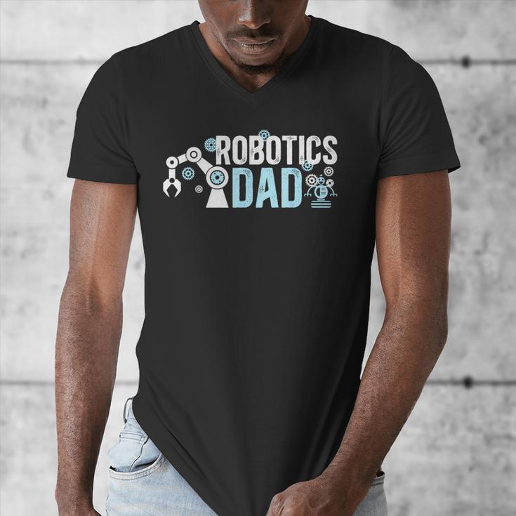 Robotics Dad Of A Robotics Engineer Dad Robotics Father Men's V-Neck T-Shirt Robotics Dad Of A Robotics Engineer Dad Robotics Father Men's V-Neck T-Shirt