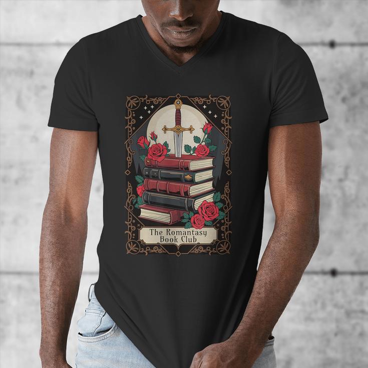 Romantasy Book Club Tarot Card Men's V-Neck T-Shirt