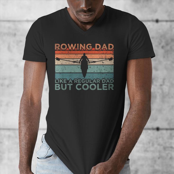 Round Rowing Dad Rudder Men's V-Neck T-Shirt