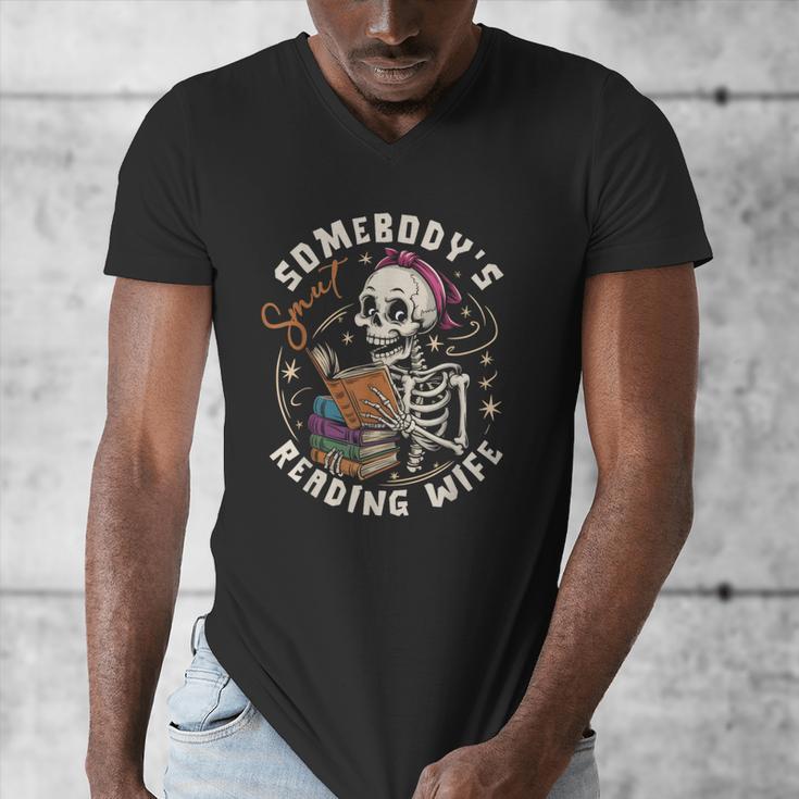 S Mut Book Spicy Romance Somebody's S Mut Reading Wife Men's V-Neck T-Shirt S Mut Book Spicy Romance Somebody's S Mut Reading Wife Men's V-Neck T-Shirt