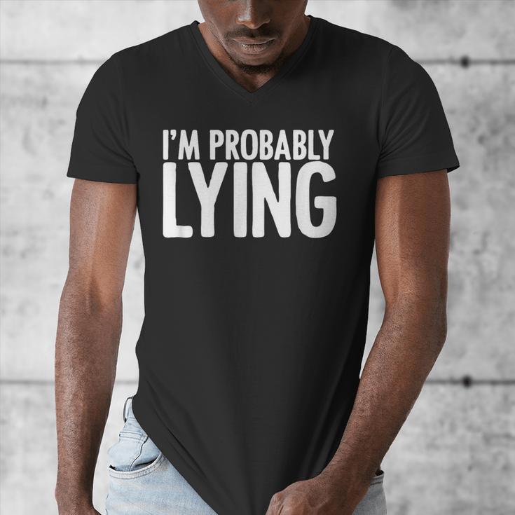 Sarcasm Humor Sassy Quote For Introvert People Men's V-Neck T-Shirt