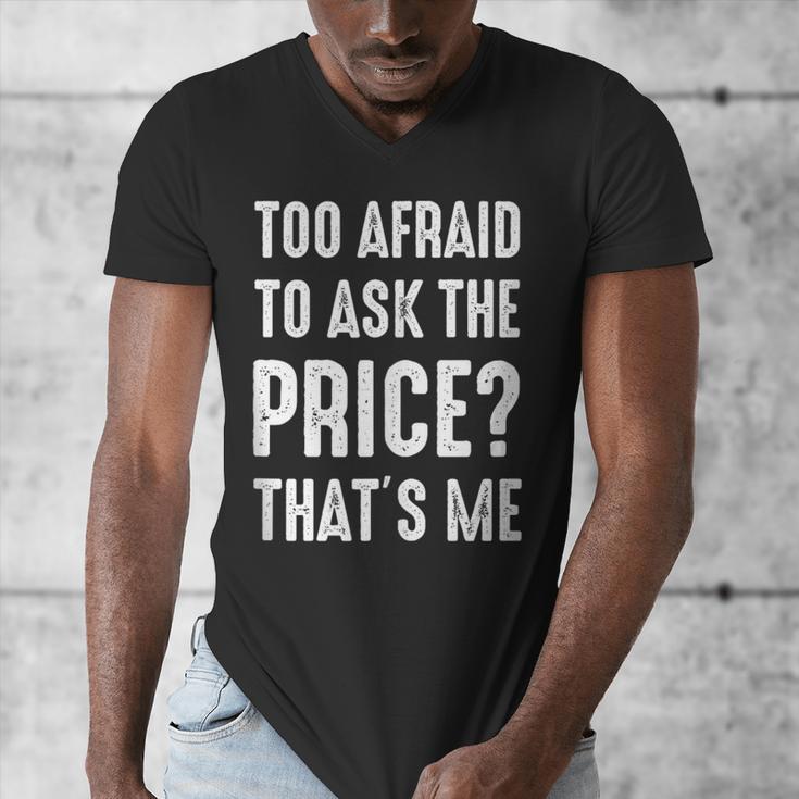 Sarcastic Budget Shopper Introvert Shopping Humor Men's V-Neck T-Shirt
