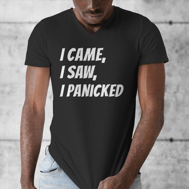 I Came I Saw Joke For Shy Type And Introverts Men's V-Neck T-Shirt I Came I Saw Joke For Shy Type And Introverts Men's V-Neck T-Shirt