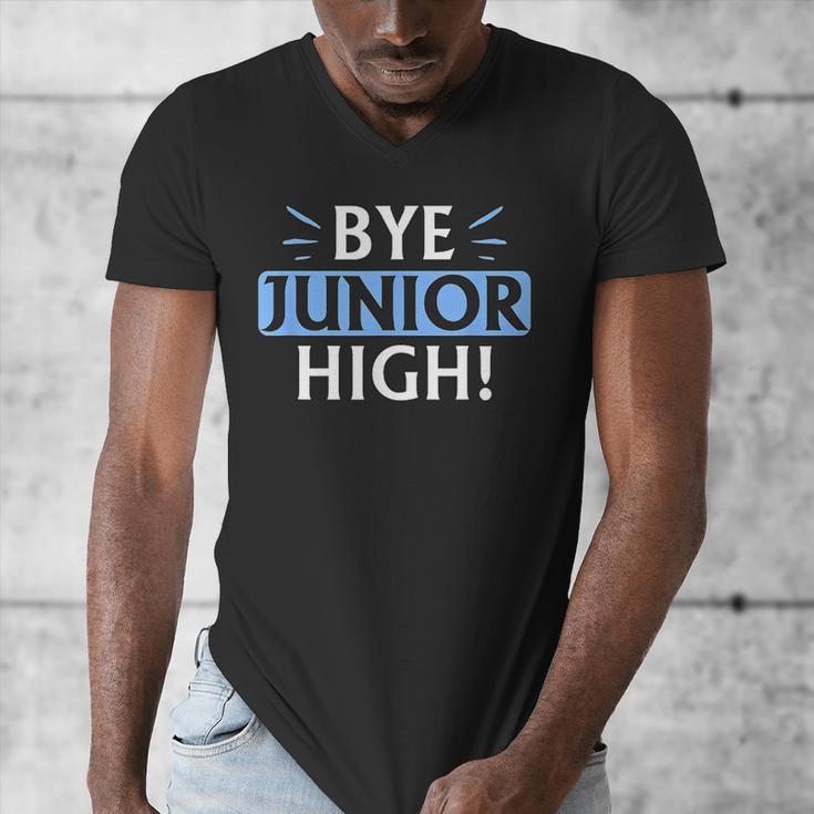 Say Goodbye To Junior High School Fun Graduation Men's V-Neck T-Shirt