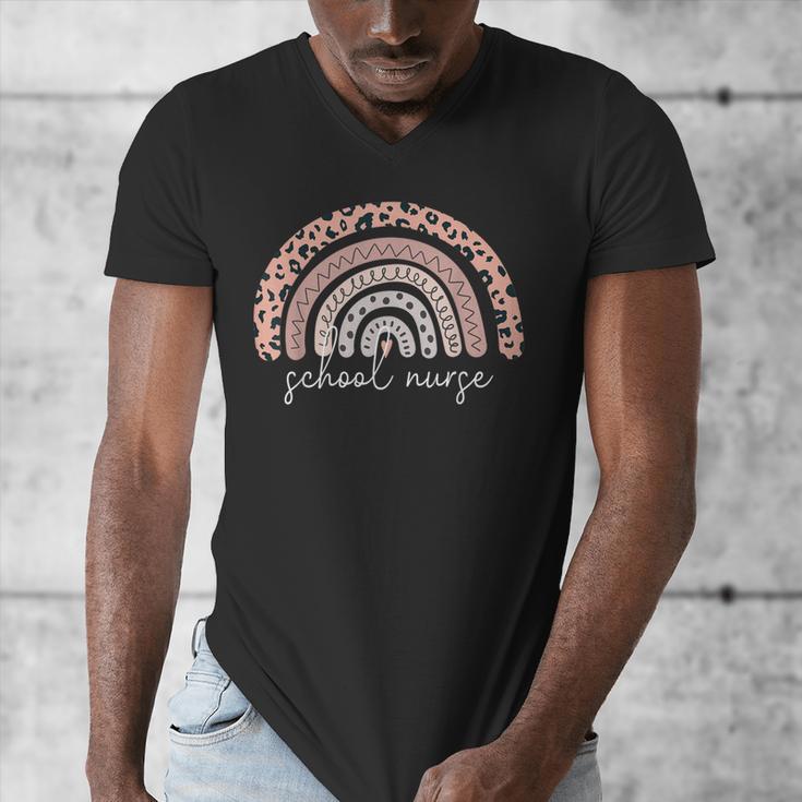 School Nurse Appreciation Rainbow Graduation Medical Nursing Men's V-Neck T-Shirt