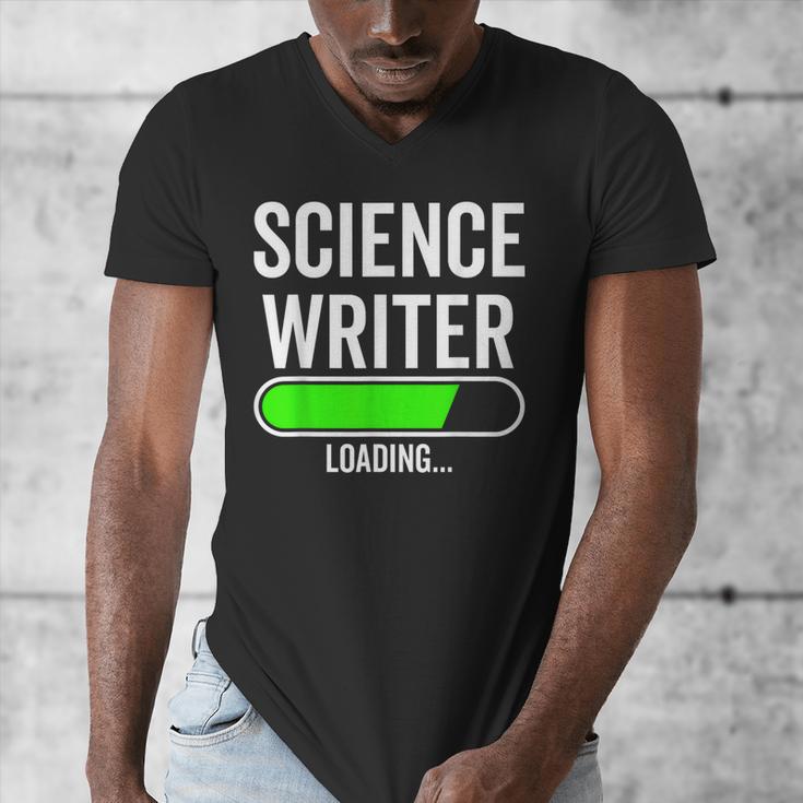 Science Writer Loading Graduation Graduate New Job Men's V-Neck T-Shirt