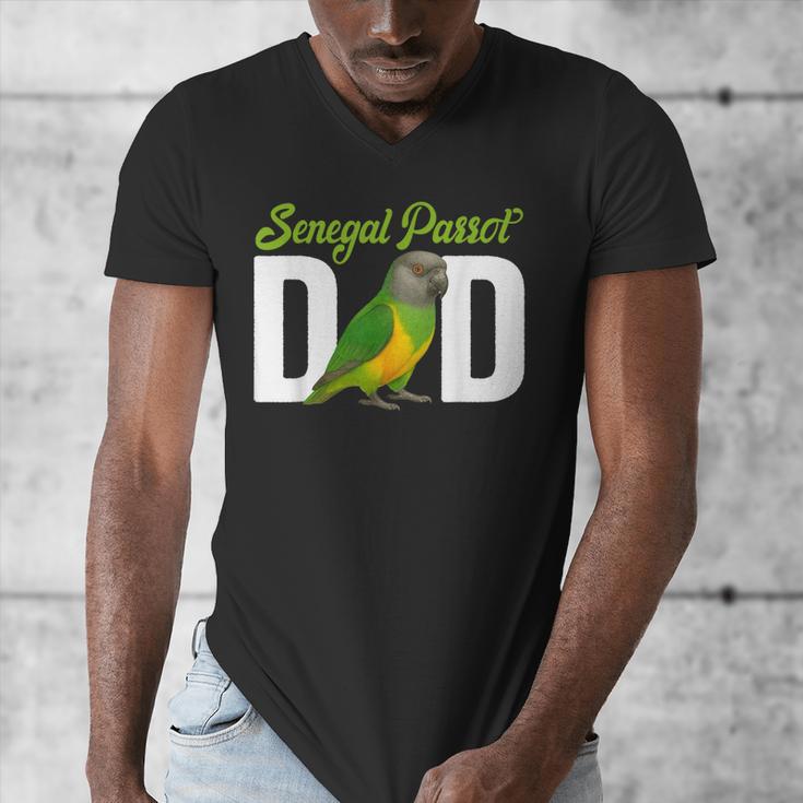 Senegal Parrot Dad Senegal Parrot Owner Senegal Parrot Lover Men's V-Neck T-Shirt