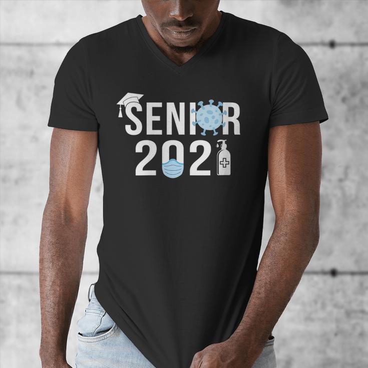 Senior 2021 Grad Shirt 2021 Graduation Men's V-Neck T-Shirt