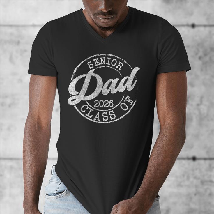 Senior 2026 Graduate Proud Dad Class Of 2026 Dad Senior Men Men's V-Neck T-Shirt