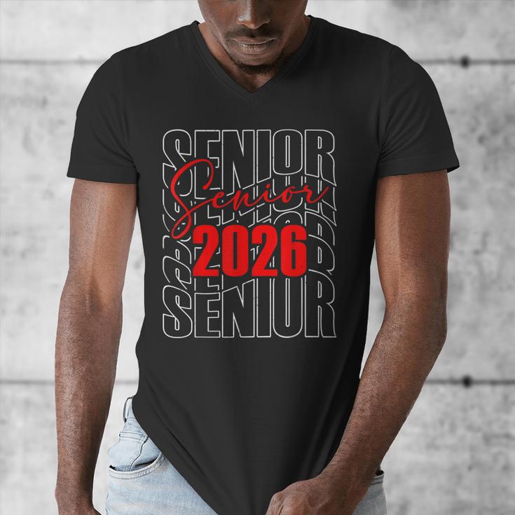 Senior 2026 Retro Class Of 2026 Graduation For Students Men's V-Neck T-Shirt