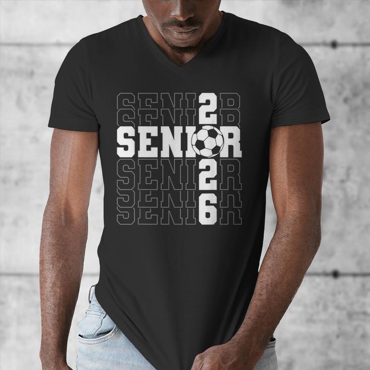 Senior 2026 Soccer Player Class Of 2026 Senior Graduation Men's V-Neck T-Shirt