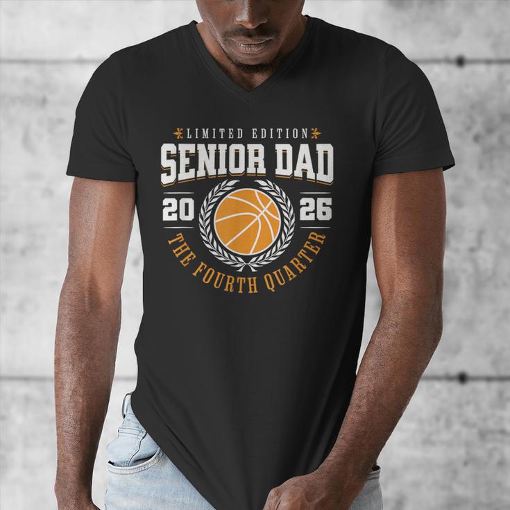 Senior Basketball Dad 2026 The Final Quarter Men's V-Neck T-Shirt