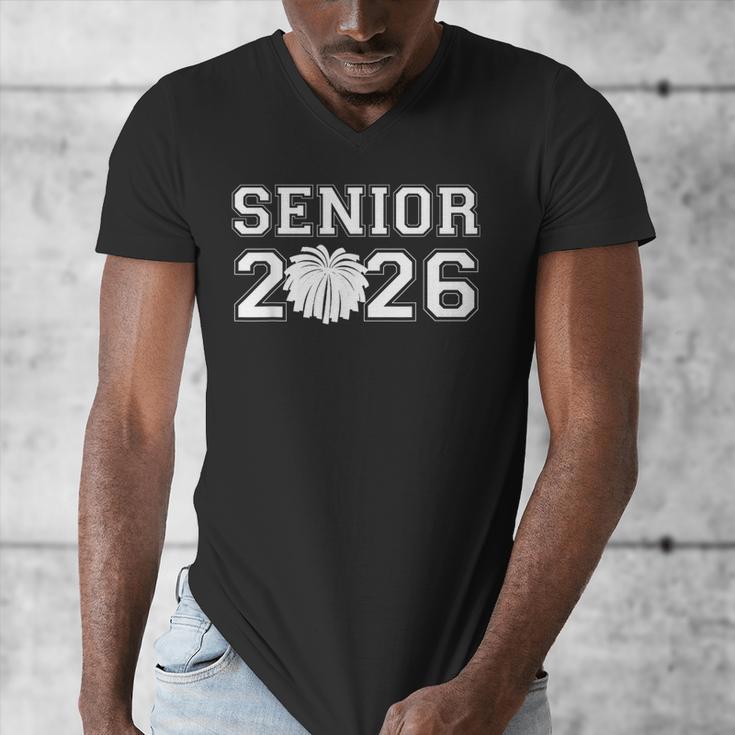 Senior Cheerleader Cheer Class Of 2026 Graduation Graduate Men's V-Neck T-Shirt