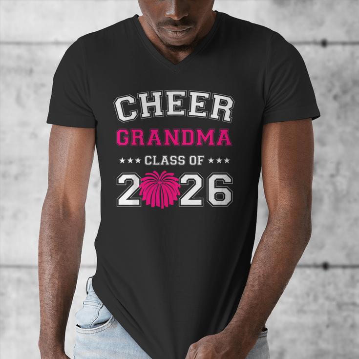 Senior Cheerleader Grandma Cheer Class Of 2026 Graduation Men's V-Neck T-Shirt