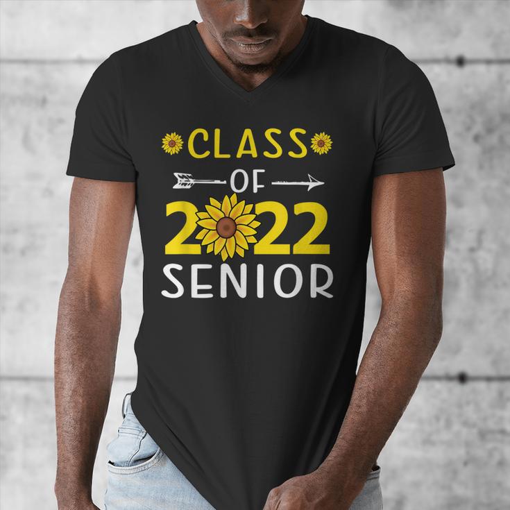 Senior Class Of 2022 Sunflower Graduation Seniors 22 Men's V-Neck T-Shirt