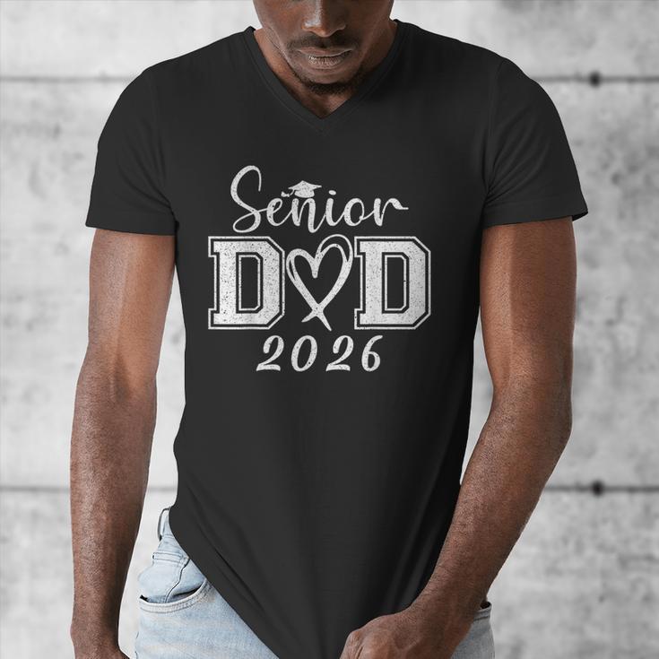 Senior Dad 2026 Graduation Class Of 2026 Men Daddy Father Men's V-Neck T-Shirt