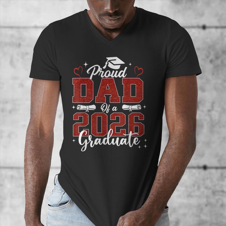 Senior Dad 2026 Graduation Proud Dad Of a 2026 Graduate Men's V-Neck T-Shirt