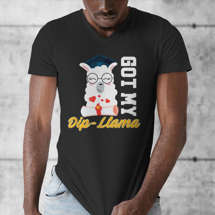 Senior Graduation TShirt 2019 Got My Dip-Llama Diploma Shirt Men's V-Neck T-Shirt