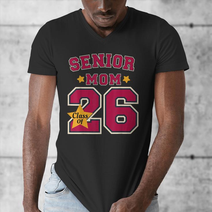 Senior Mom 2026 Proud Senior Mom Class Of 26 For Graduation Men's V-Neck T-Shirt