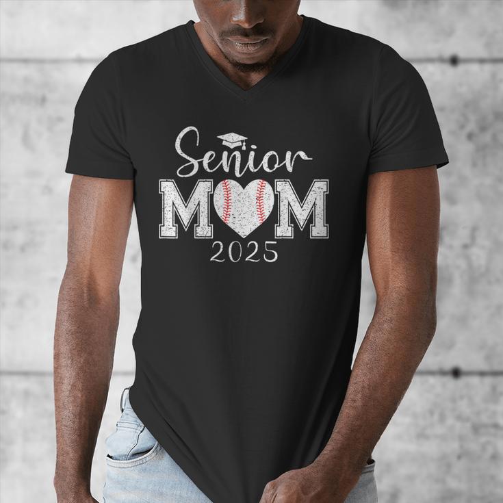 Senior Mom Baseball 2025 Class Of 2025 Graduation Men's V-Neck T-Shirt