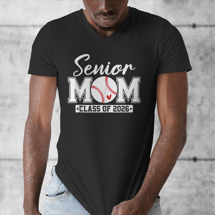 Senior Mom Class Of 2026 Baseball Mom Graduation Men's V-Neck T-Shirt